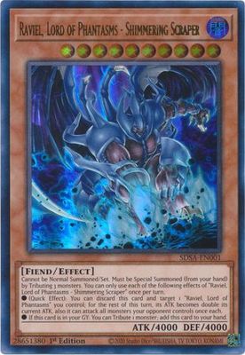 Raviel, Lord of Phantasms - Shimmering Scraper - SDSA-EN001 - Ultra Rare 1st Edition Structure Deck: Sacred Beasts 1st Edition Singles