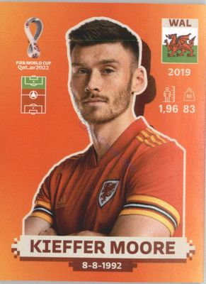 Kieffer Moore 2022 Panini WC Qatar Sticker #WAL 19