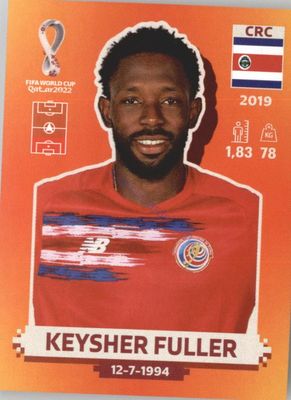 Keysher Fuller 2022 Panini WC Qatar Sticker #CRC 7