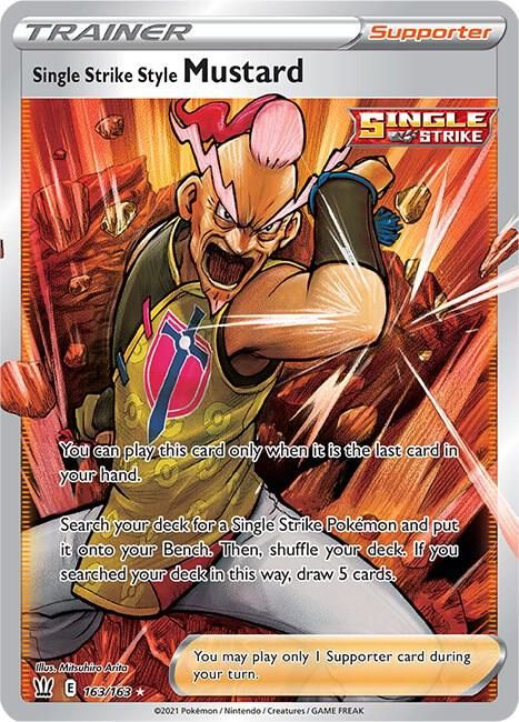 SJ Single Strike Style Mustard (Full Art) - SWSH05: Battle Styles (SWSH05) SWSH05: Battle Styles