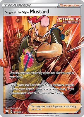 SJ Single Strike Style Mustard (Full Art) - SWSH05: Battle Styles (SWSH05) SWSH05: Battle Styles