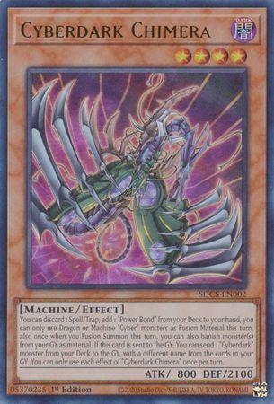 Cyberdark Chimera - SDCS-EN002 - Ultra Rare 1st Edition Structure Deck: Cyber Strike 1st Edition Singles (Espanol)