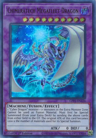 Chimeratech Megafleet Dragon - GFP2-EN126 - Ultra Rare 1st Edition Ghosts From The Past: The 2nd Haunting 1st Edition Singles