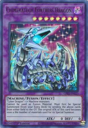 Chimeratech Fortress Dragon - GFP2-EN123 - Ultra Rare 1st Edition Ghosts From The Past: The 2nd Haunting 1st Edition Singles