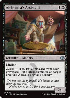 Alchemist&#39;s Assistant - Tarkir: Dragonstorm (TDM) Tarkir: Dragonstorm