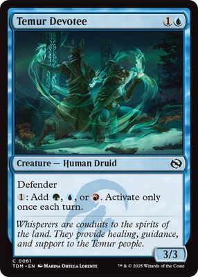 Temur Devotee - Tarkir: Dragonstorm (TDM) Tarkir: Dragonstorm Foil