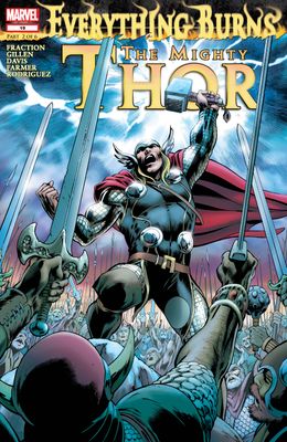 NELA-k, The Mighty Thor Comic Issue 19 Everything Burns Marvel Comics Ingles