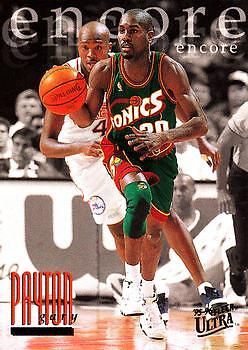 Gary Payton NBA Card 329 Fleer Ultra