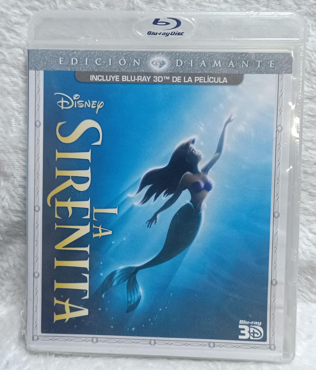 NELA-c, La Sirenita Blu Ray 3D, Audio y subtitulos en Ingles y Espanol  Nuevo Sellado