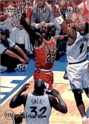 Michael Jordan NBA Card MJ7 Jordan Tribute  MJ Visions 1997 Upper Deck
