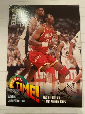 Houston Rockets vs. San Antonio Spurs, Upper Deck Collectors Choice 1995 #153 Playoff Time