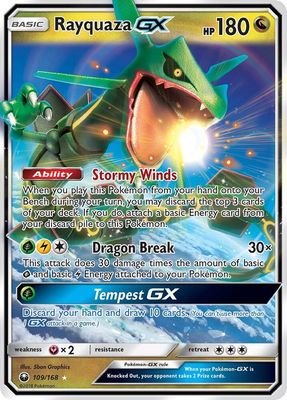 Rayquaza GX - SM - Celestial Storm (CES) SM - Celestial Storm
