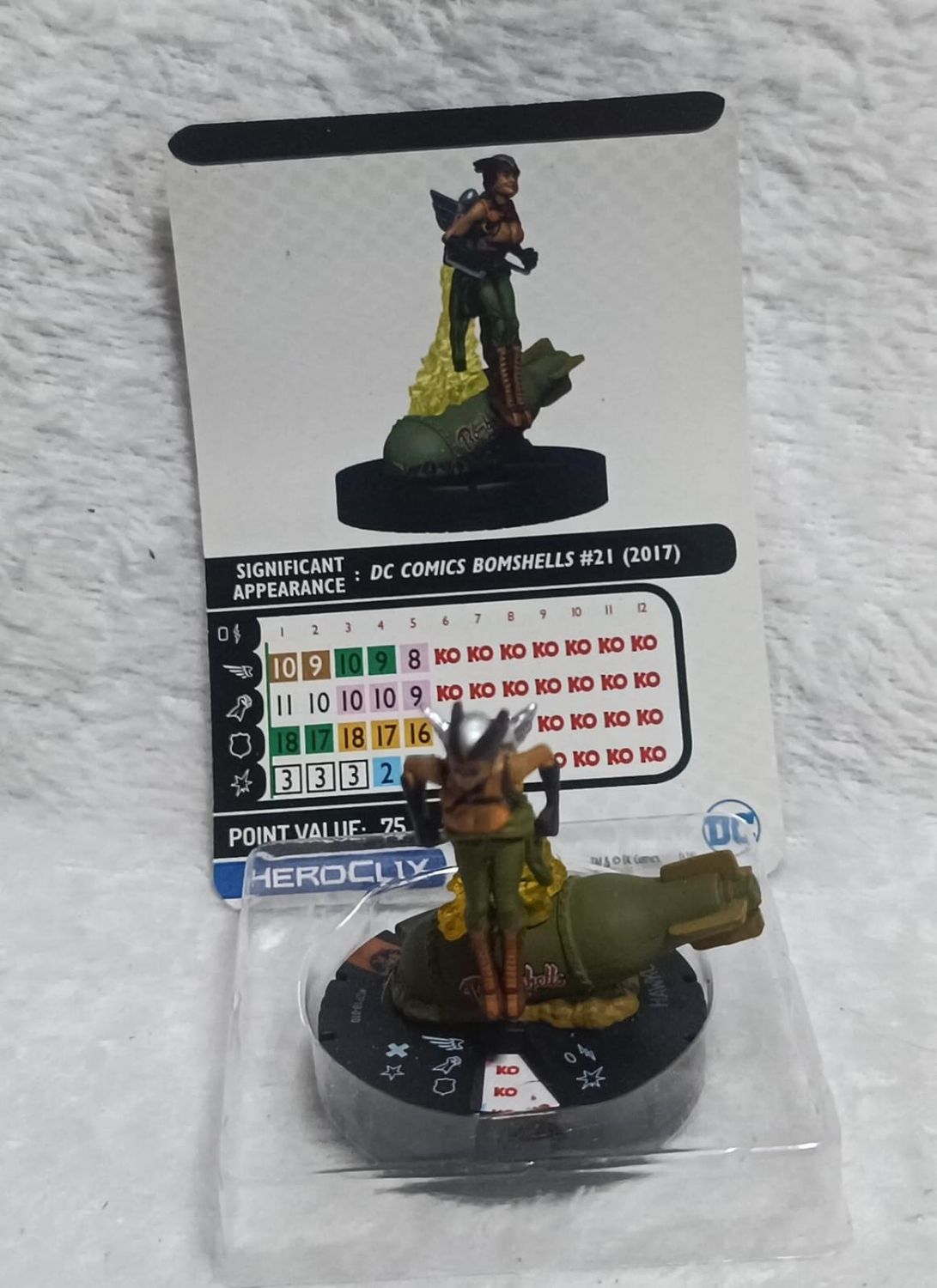 NELA-d, Bombshell Hawkgirl Figura DS Heroclix Promo