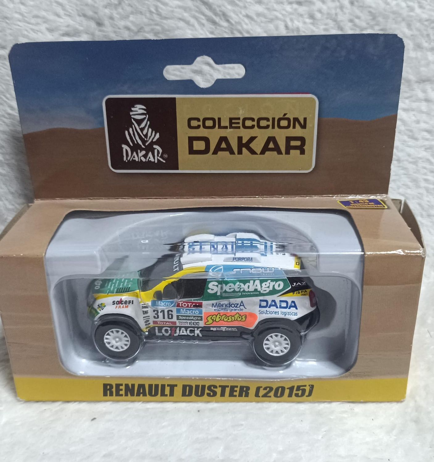 NELA-d, Renault Duster, Escala 1:43  Rally Dakar 2015,  &quot;Colección Dakar&quot;.