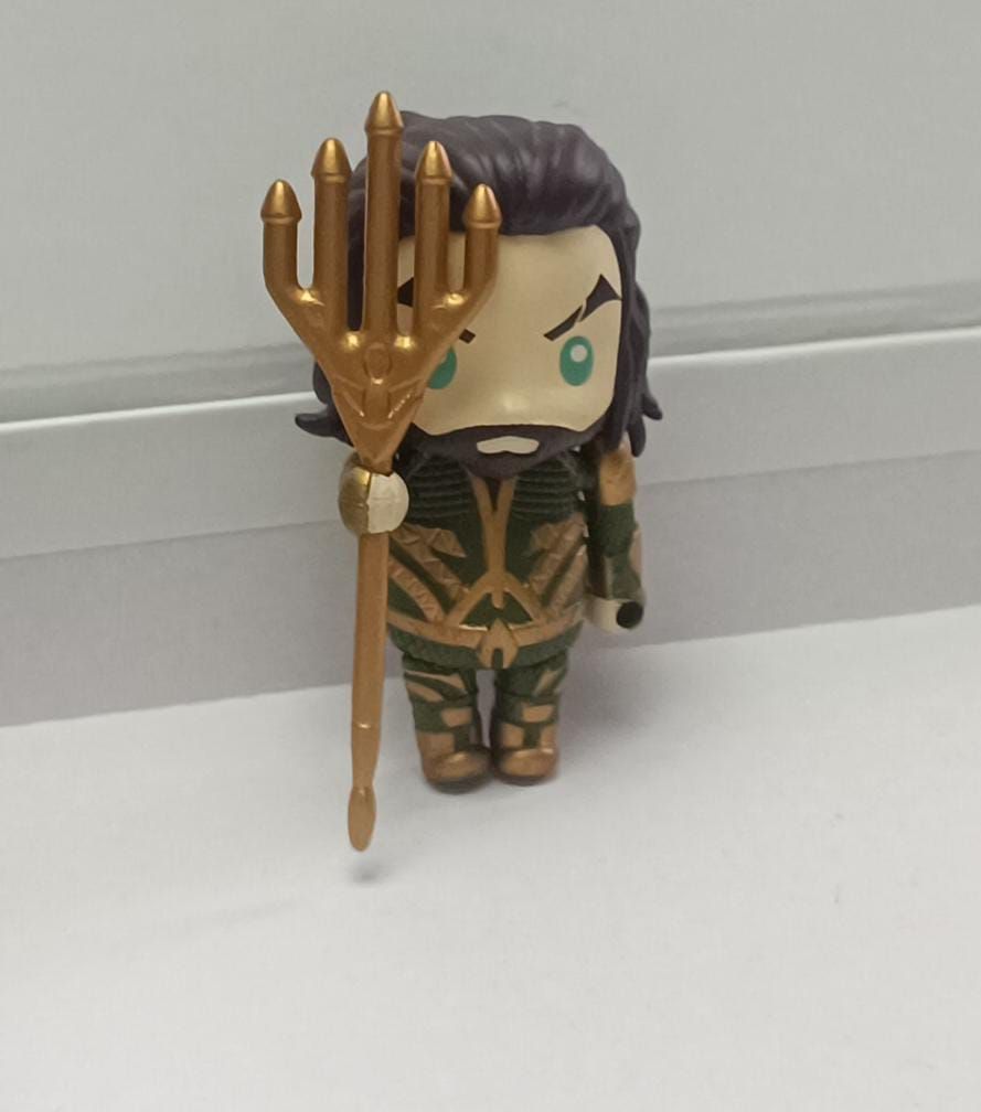 NELA-b, Aquaman Figura, Mini Co. Iron Studios, &quot;La Liga de la Justicia&quot;.