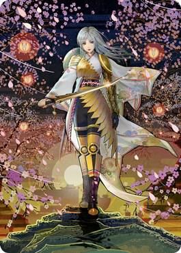 The Wandering Emperor Art Card (50/81) - Art Series: Kamigawa: Neon Dynasty (ASNEO) Art Series: Kamigawa: Neon Dynasty