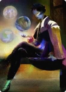 Obscura Interceptor Art Card - Art Series: Streets of New Capenna (ASSNC) Art Series: Streets of New Capenna