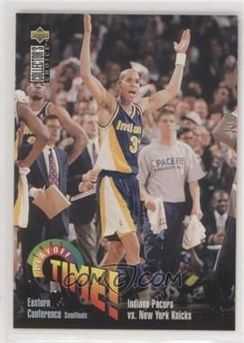 1995-96 Upper Deck Collector&#39;s Choice International Portuguese II - [Base] #149 - Playoff Time! - Reggie Miller