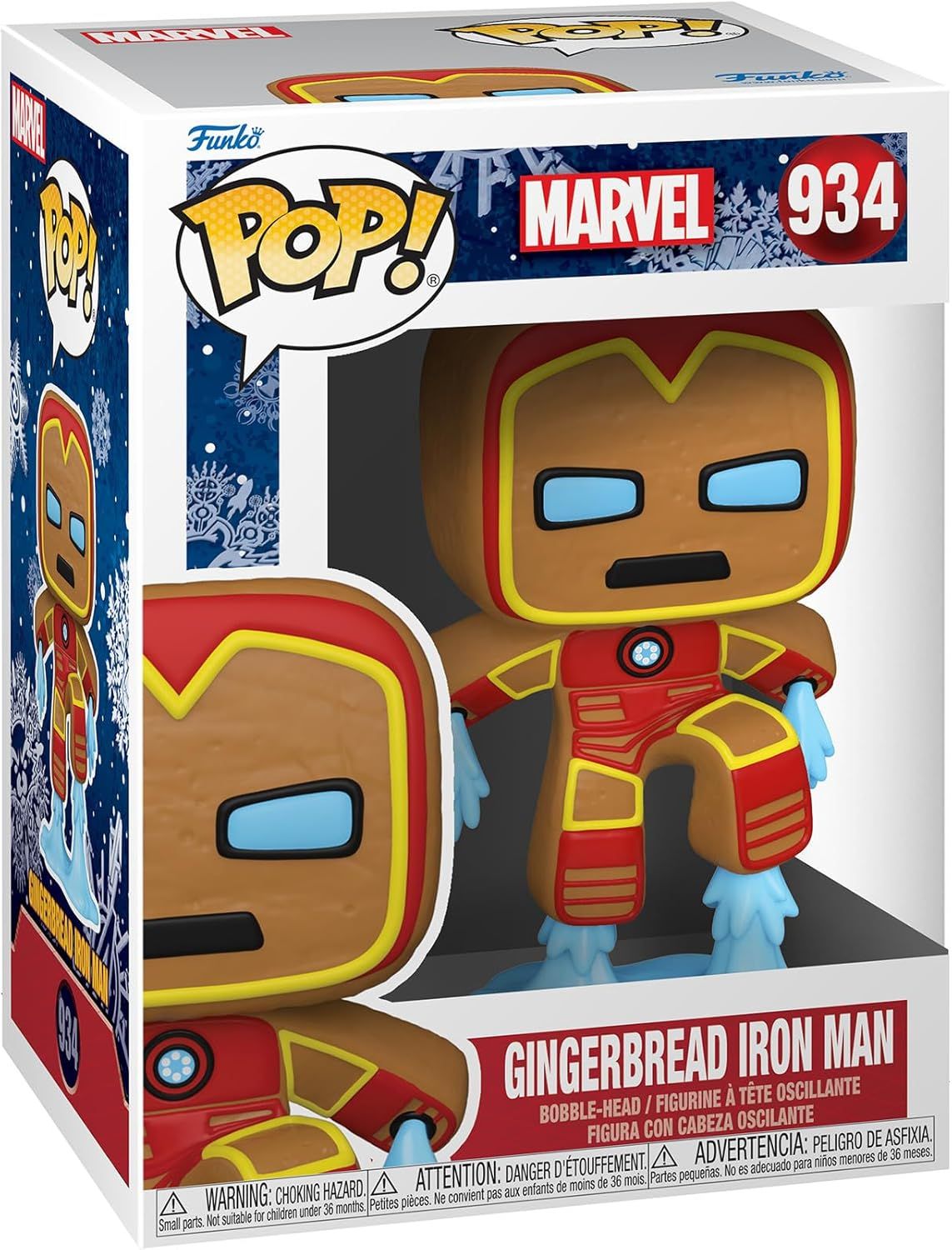 NELA-m, Gingerbread Iron Man Figura Funko Pop Marvel
