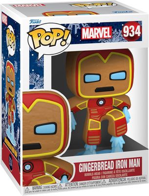 NELA-m, Gingerbread Iron Man Figura Funko Pop Marvel