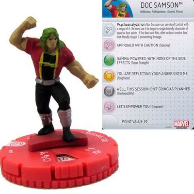 NELA Doc Samson #012 Civil War Storyline Marvel Heroclix Marvel: Civil War Storyline Sin Tarjeta