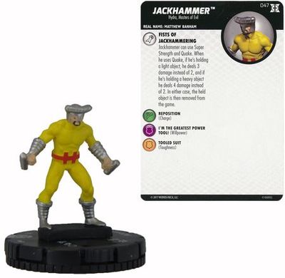 NELA Jackhammer #047 Deadpool and X-Force Booster Set Marvel Heroclix Deadpool and X-Force Singles Sin Tarjeta