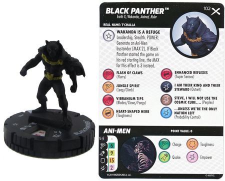 NELA Black Panther #102 Earth X Starter Set Marvel Heroclix Marvel: Earth X Starter Set Sin Tarjeta