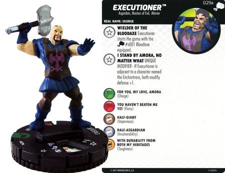 NELA Executioner #029a The Mighty Thor Marvel Heroclix (Equipment not included) The Mighty Thor Singles Sin Tarjeta