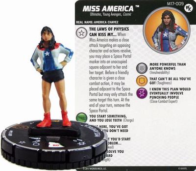 NELA Miss America #M17-009 WizKids Promo Marvel Heroclix Heroclix WizKids Promos Sin Tarjeta
