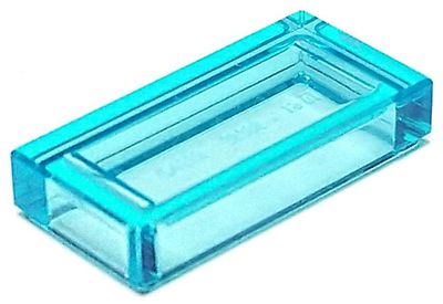 Pieza Lego Celeste Claro Trans-Light Blue Tile 1 x 2 Dubai