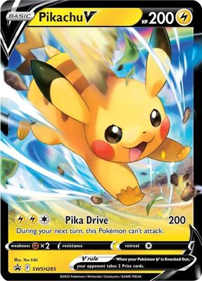 SJCaja Pikachu V - SWSH285 - SWSH: Sword &amp; Shield Promo Cards (SWSD) SWSH: Sword &amp; Shield Promo Cards