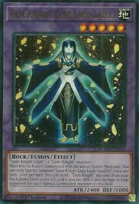 Gem-Knight Lady Lapis Lazuli - BLMM-EN144 - Ultra Rare 1st Edition Battles of Legend: Monster Mayhem Singles
