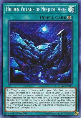 Hidden Village of Ninjitsu Arts - SHVA-EN014 - Secret Rare 1st Edition Shadows in Valhalla 1st Edition Singles *Espanol*