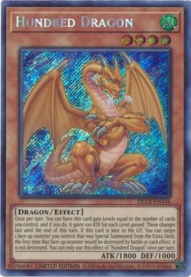 SJ Hundred Dragon - DLCS-EN146 - Secret Rare 1st Edition Dragons of Legend The Complete Series 1st Edition Singles