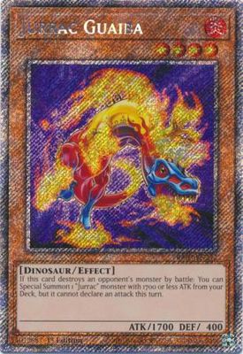 Jurrac Guaiba - RA03-EN242 - Platinum Secret Rare 1st Edition Quarter Century Bonanza 1st Edition Singles