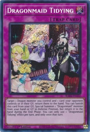 Dragonmaid Tidying - RA04-EN102 - Secret Rare 1st Edition Quarter Century Stampede 1st Edition Singles