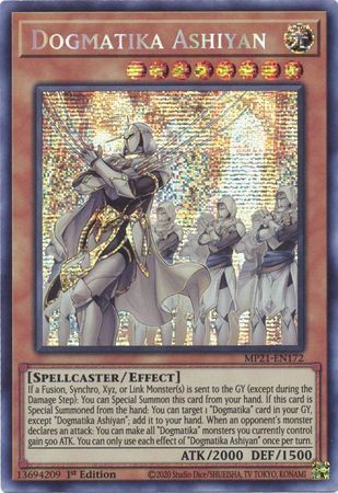 Dogmatika Ashiyan - MP21-EN172 - Prismatic Secret Rare 1st Edition 2021 Mega-Tin: Ancient Battles 1st Edition Singles