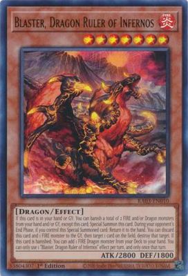 Blaster, Dragon Ruler of Infernos - RA03-EN010 - Ultra Rare 1st Edition Quarter Century Bonanza 1st Edition Singles