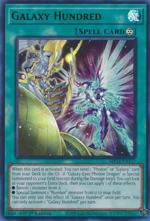 Galaxy Hundred - MP24-EN177 - Ultra Rare 1st Edition Mega Tin 2024 Dueling Mirrors Singles