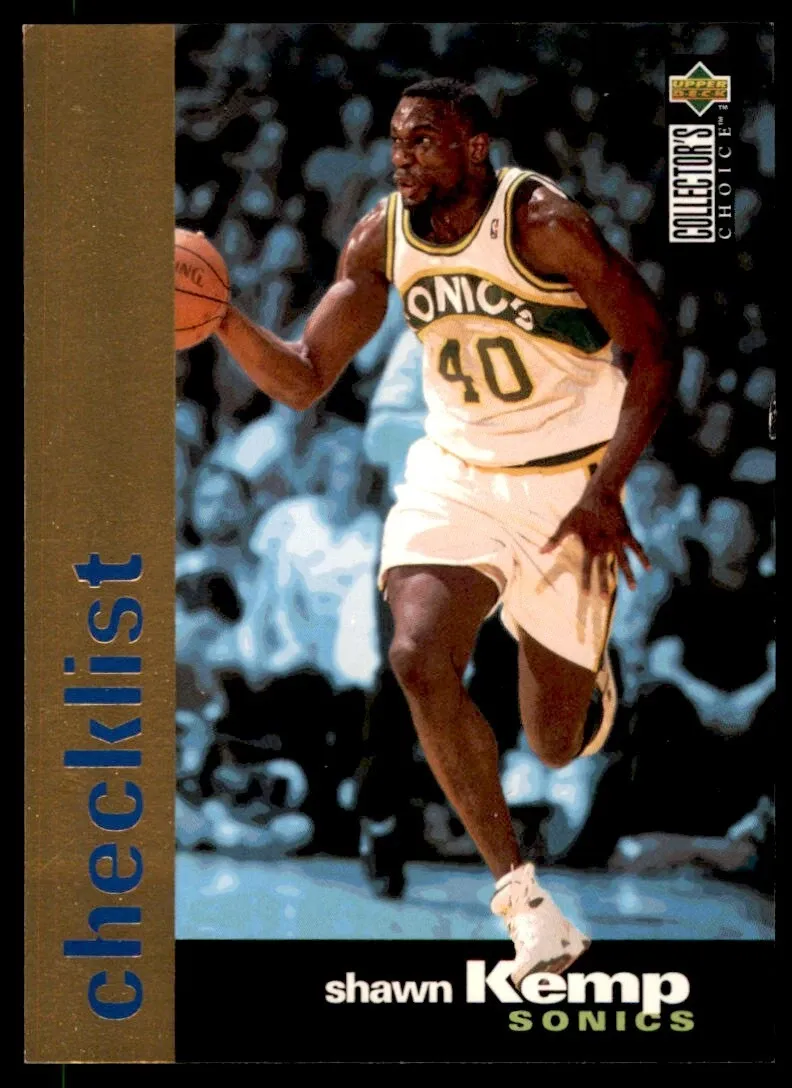 Shawn Kemp 1996-97 Collector&#39;s Choice lista de verificación #199-