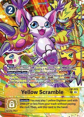 SJ Yellow Scramble (Alternate Art) - Starter Deck 20: Protector of Light (ST-20) Starter Deck 20: Protector of Light