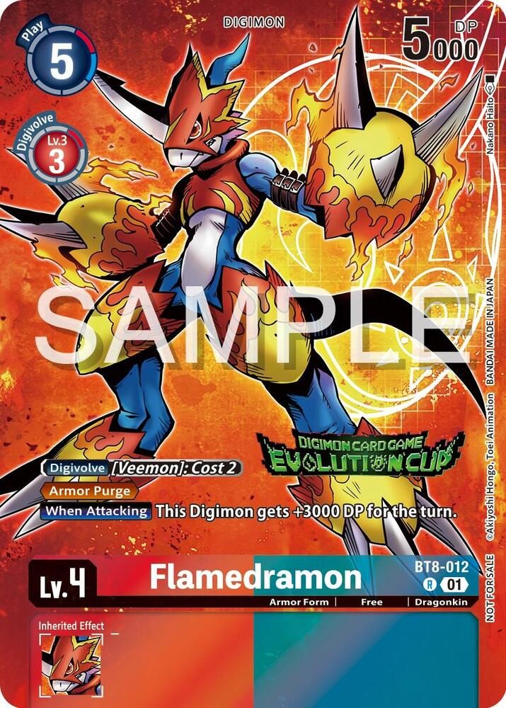 SJ Flamedramon - BT8-012 (2024 Evolution Cup) - New Awakening (BT08) New Awakening