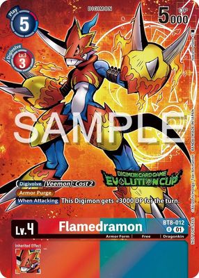 SJ Flamedramon - BT8-012 (2024 Evolution Cup) - New Awakening (BT08) New Awakening