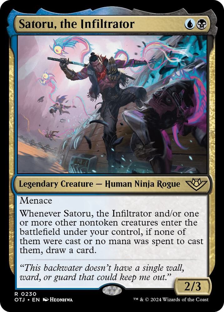 Satoru, the Infiltrator - Outlaws of Thunder Junction (OTJ) Outlaws of Thunder Junction *Espanol*