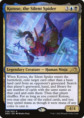 Kotose, the Silent Spider - Kamigawa: Neon Dynasty (NEO) Kamigawa: Neon Dynasty *Espanol* *Foil*