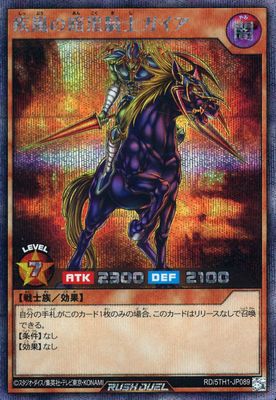 SJ (Yu-Gi-Oh! Rush Duel) Swift Gaia the Fierce Knight / 疾風の暗黒騎士ガイア RD/5TH1-JP089 Foil (Secret)