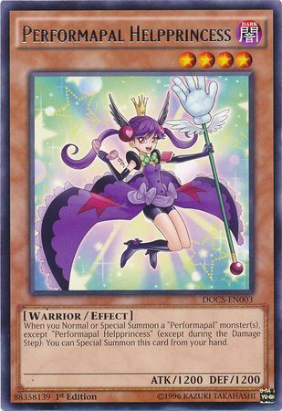 Performapal Helpprincess - DOCS-EN003 - Rare 1st Edition Dimension of Chaos 1st Edition Singles