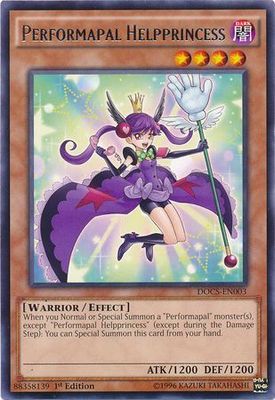 Performapal Helpprincess - DOCS-EN003 - Rare 1st Edition Dimension of Chaos 1st Edition Singles