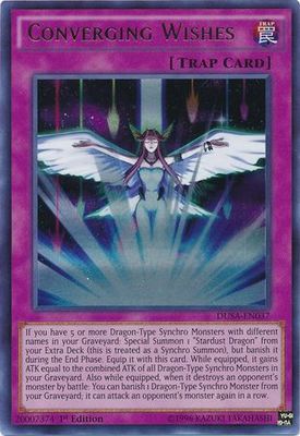 Converging Wishes - DUSA-EN037 - Ultra Rare 1st Edition Duelist Saga 1st Edition Singles