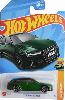 BAF1 Hot Wheels &#39;17 Audi RS 6 Avant, HW Wagons 1/5 [Green] 187/250